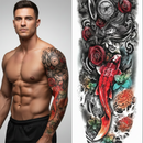 Tatuagem Temporária 3D – Realista, À Prova D’Água e Unissex